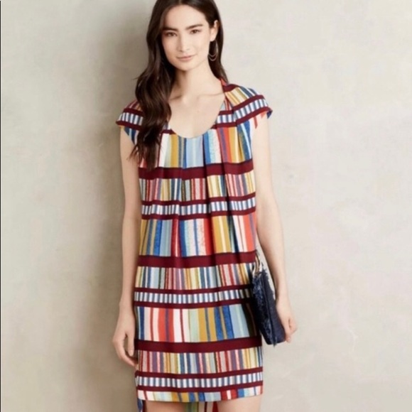 Anthropologie Dresses & Skirts - Anthropologie Maeve colorful geometric dress